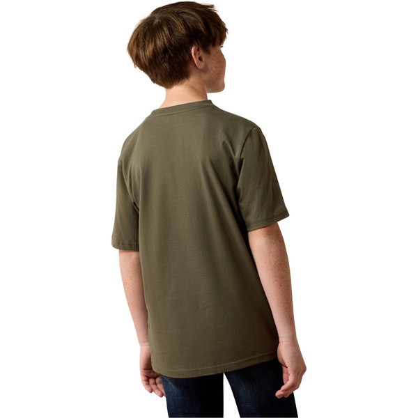 2026 Ariat Junior Wild Creek Camo T-Shirt 10079540 - Army Green